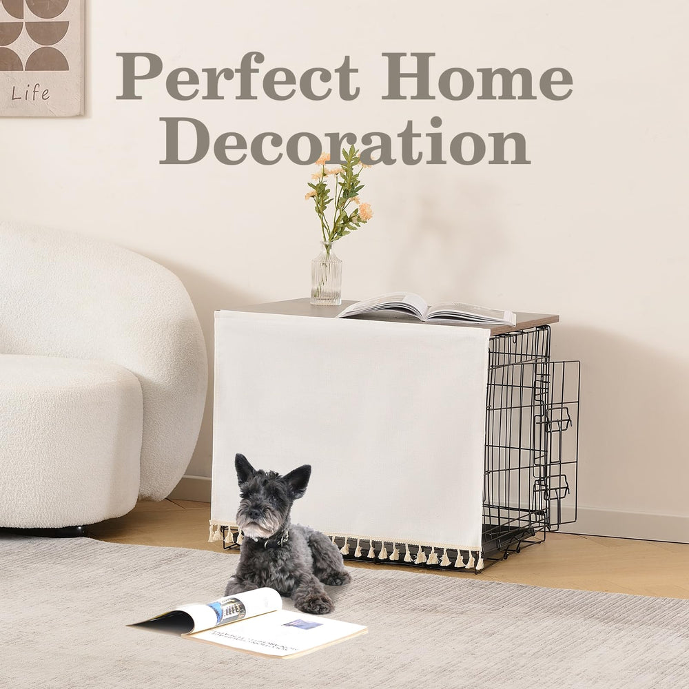 VIE DE AMAN crate topper on a crate seen from the table side for decor and stability.