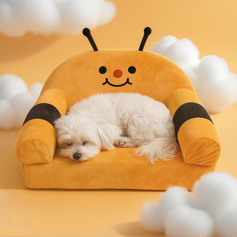 VIEFIN Cat Sofa 24x18 fits pets under 30 lbs for spacious lounging.
