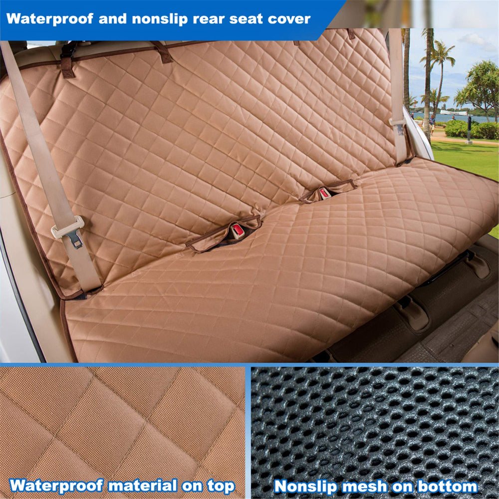 VIEWPETS Bench Seat Cover seat anchors ensure a secure fit
