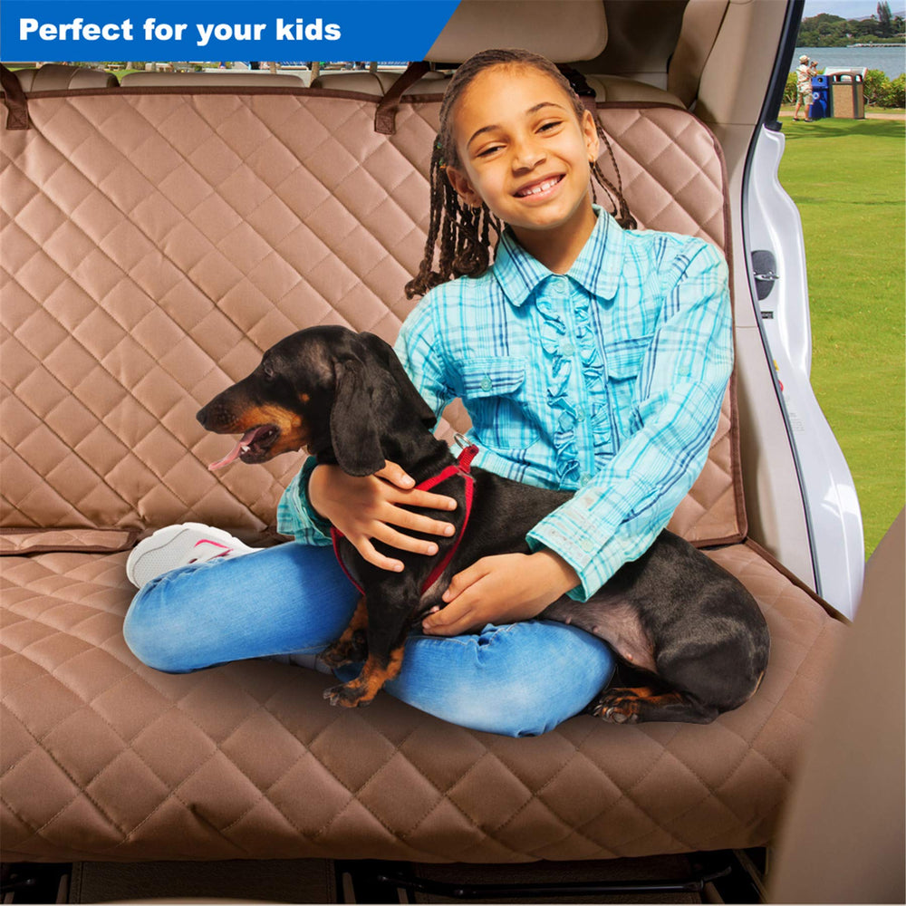 VIEWPETS Bench Seat Cover side flaps shield door edges from dirt