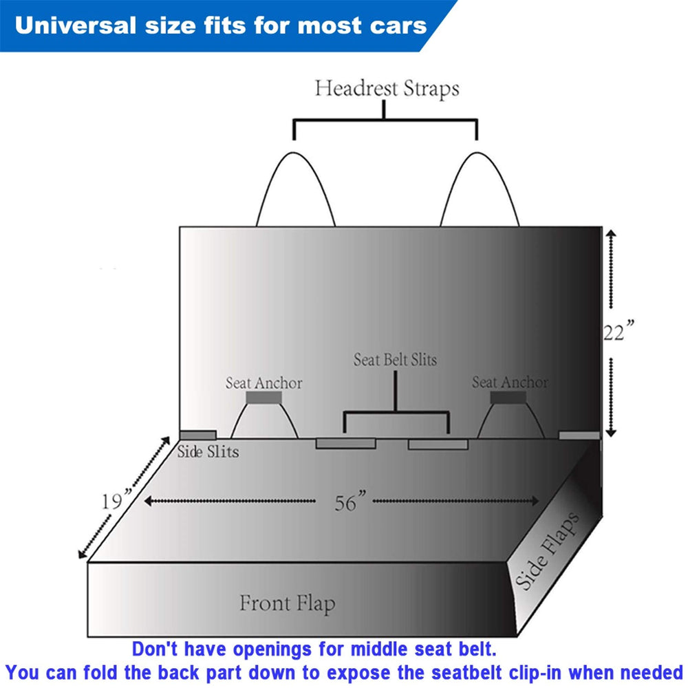 ViewPETS bench seat cover vehicle-compatibility fits cars, trucks, and SUVs.