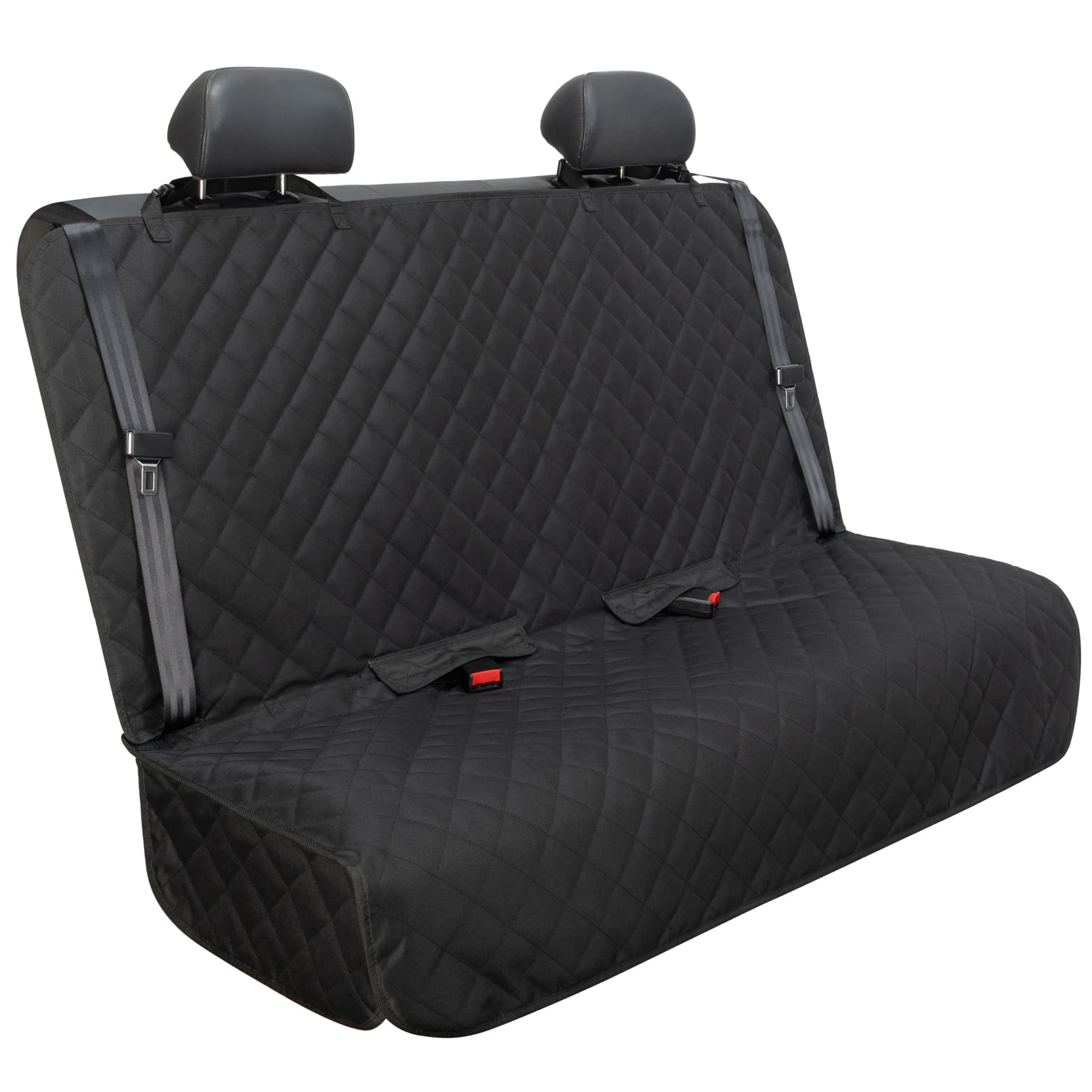 ViewPETS bench seat cover waterproof protects car seats from spills and pet fur.