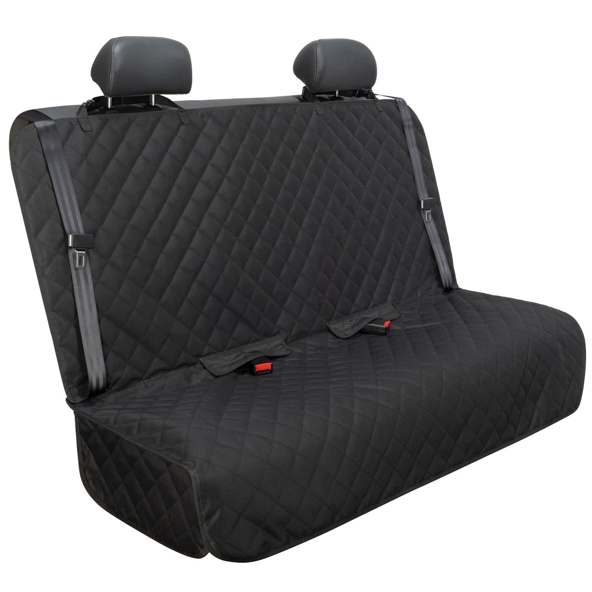 ViewPETS bench seat cover waterproof protects car seats from spills and pet fur.