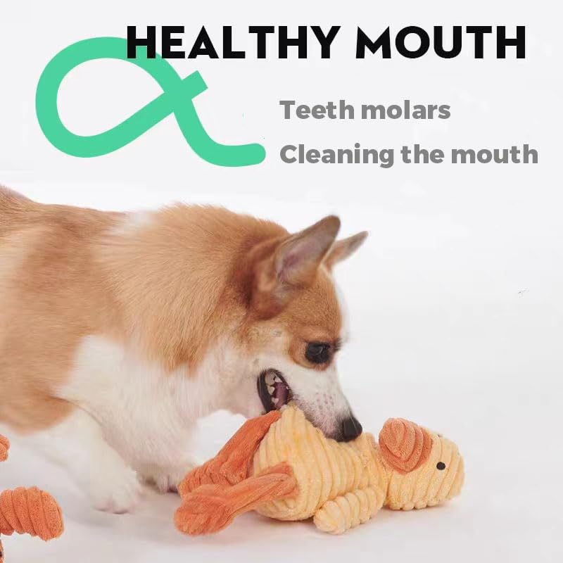 VIFINE crocodile plush squeaky toy with engaging texture for gripping and tossing.
