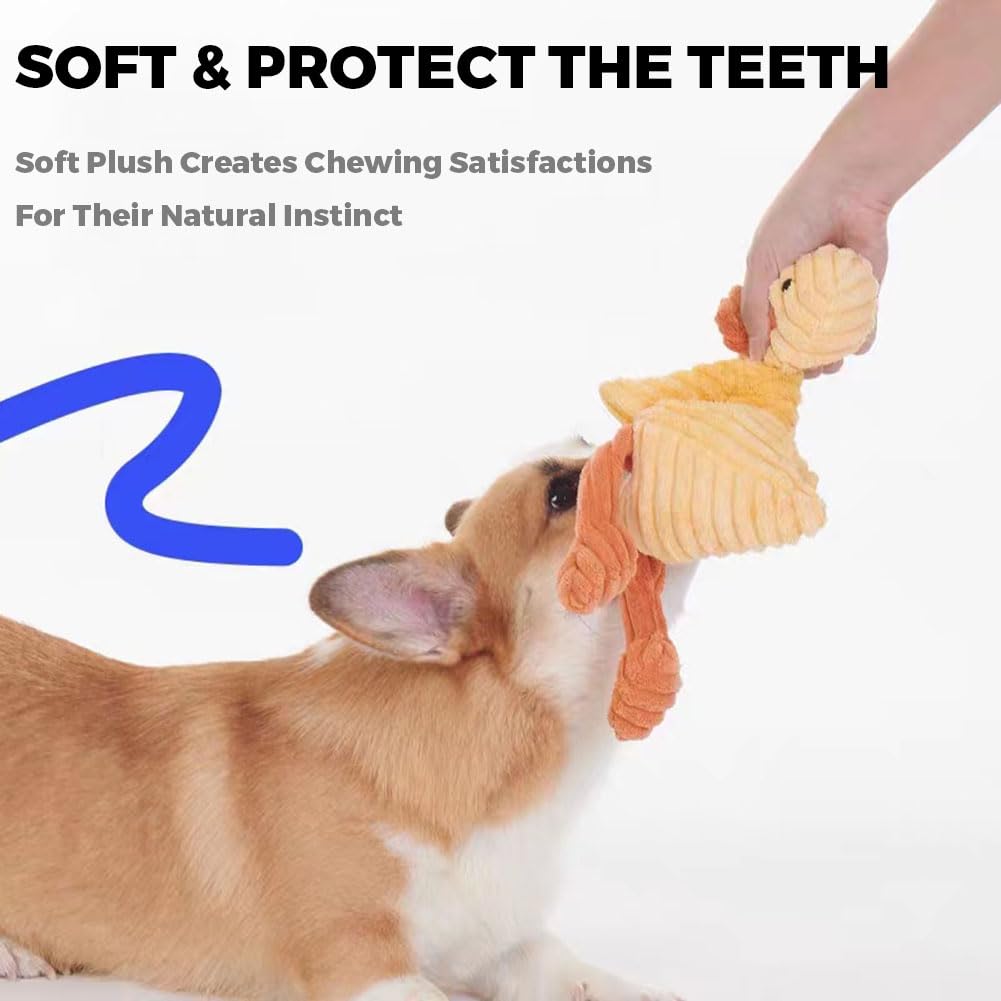 VIFINE dog plush squeaky toy durable corduroy supports longer solo play sessions.