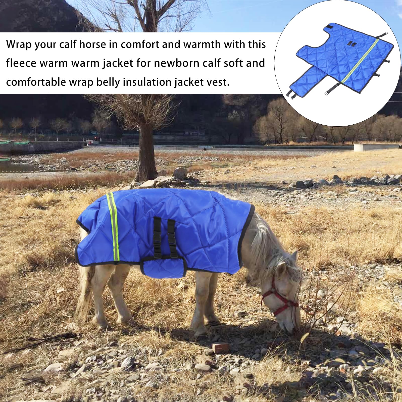 VILLCASE calf warm coat machine washable for easy maintenance
