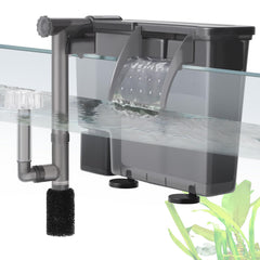 VILLNO 5W Hang-On filter front view shows space-saving, quiet operation.