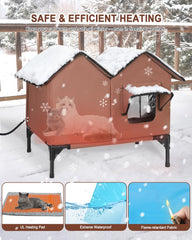 VILRAK cat house elevated base keeps interior dry from moisture