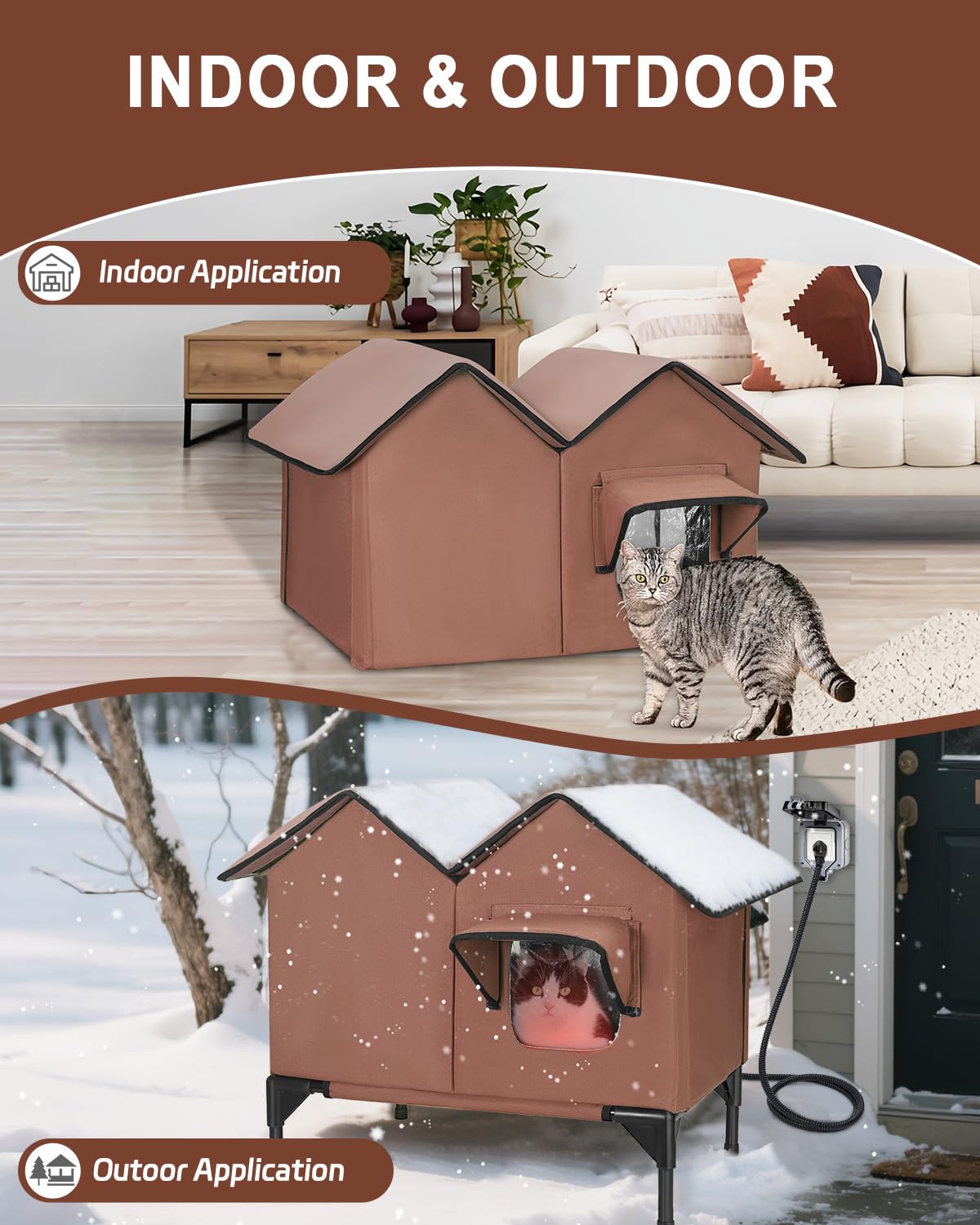 VILRAK accommodates 2-3 cats for shared warmth