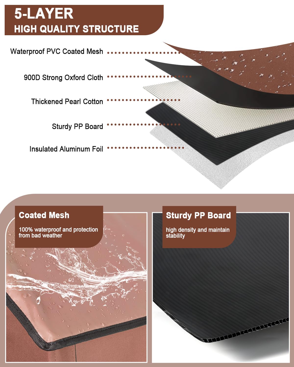 VILRAK weatherproof design suitable for outdoor porches and shelters