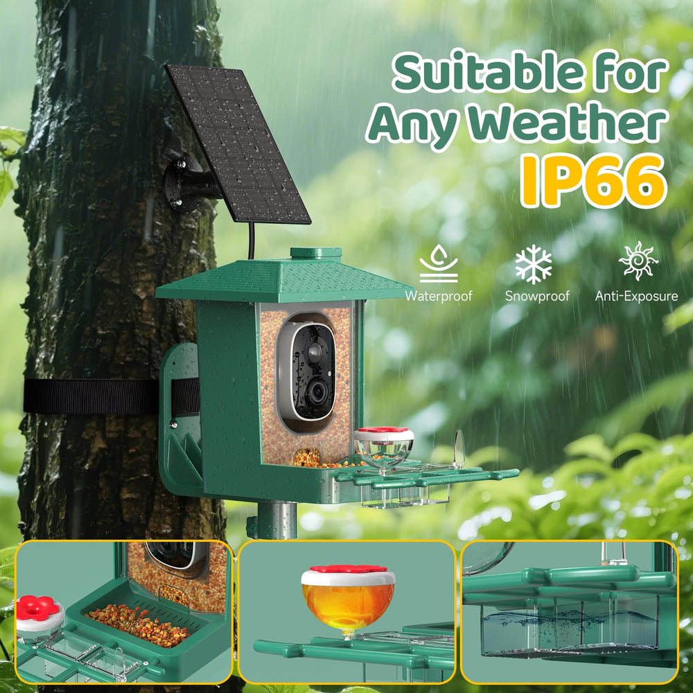 VIMKIM IP66 Weatherproof housing keeps the camera protected outdoors.