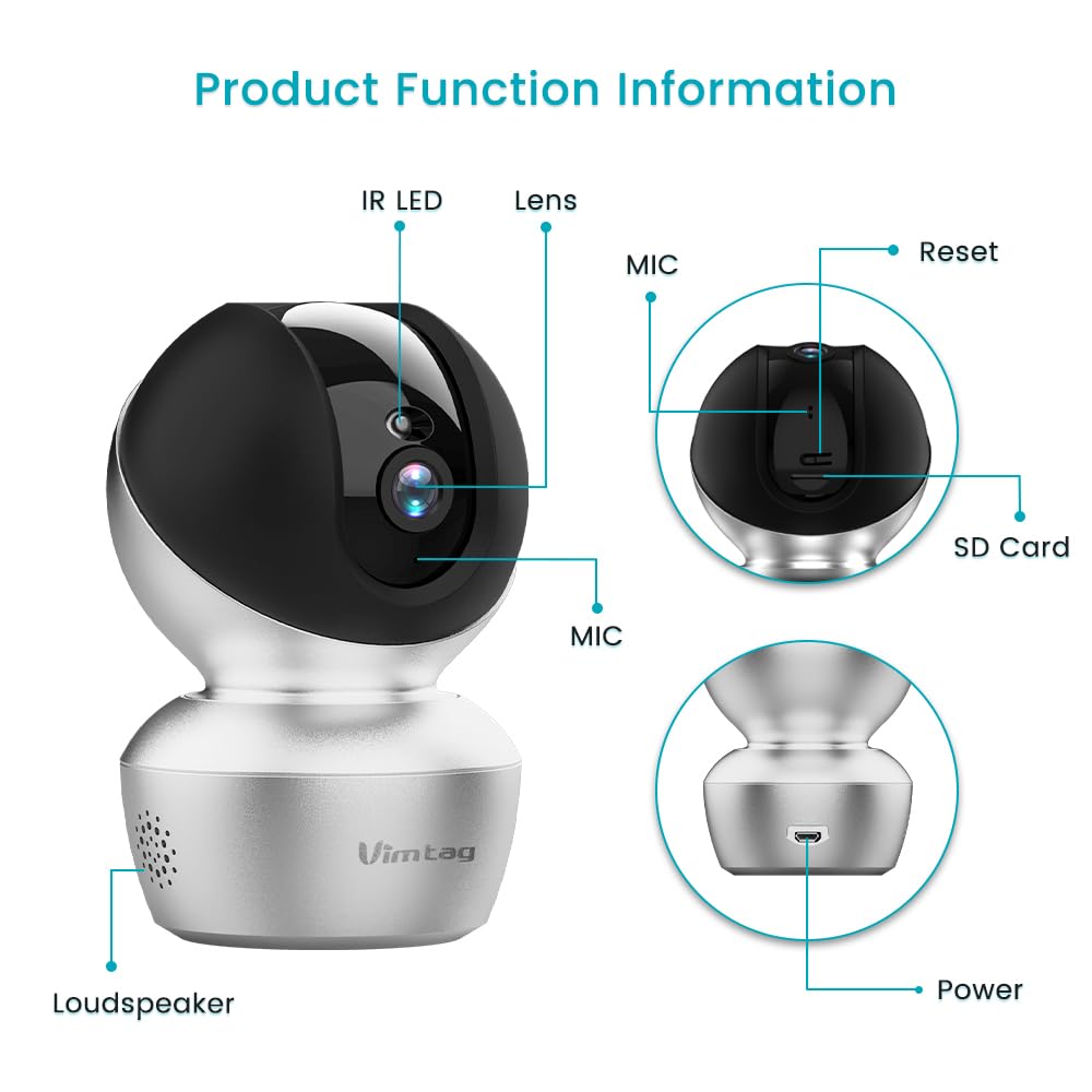 VIMTAG motion tracking keeps pets and people in frame automatically.