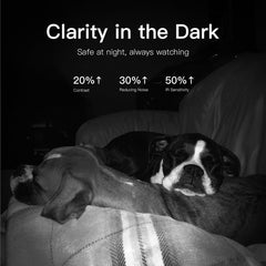 VIMTAG night vision up to 32ft for clear low-light monitoring.