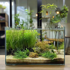 Vimvins landscape-creation-betta-goldfish shows off imaginative layouts for bettas, goldfish, snails, or shrimp.
