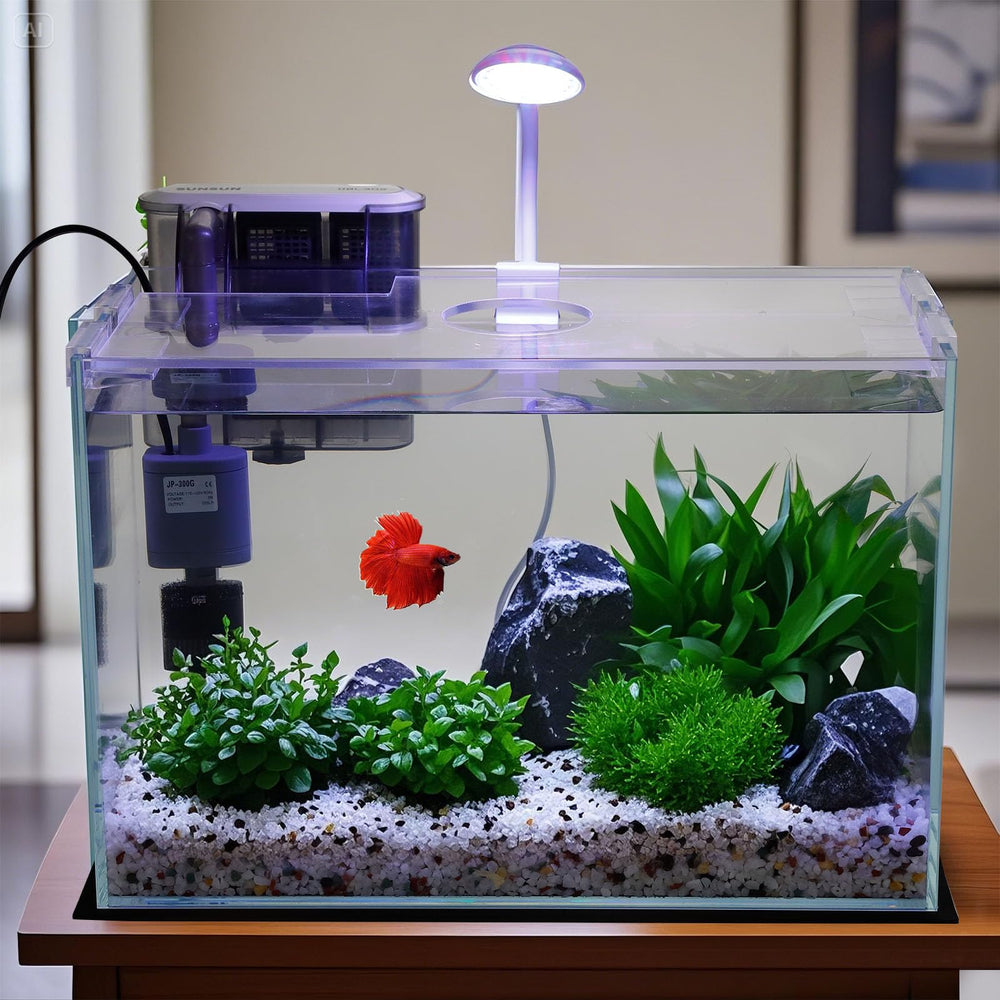 Vimvins quiet dual-stage filtration system operating smoothly for peaceful viewing