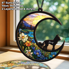 Vinatimes custom name-engraved suncatcher inscription option for personalization