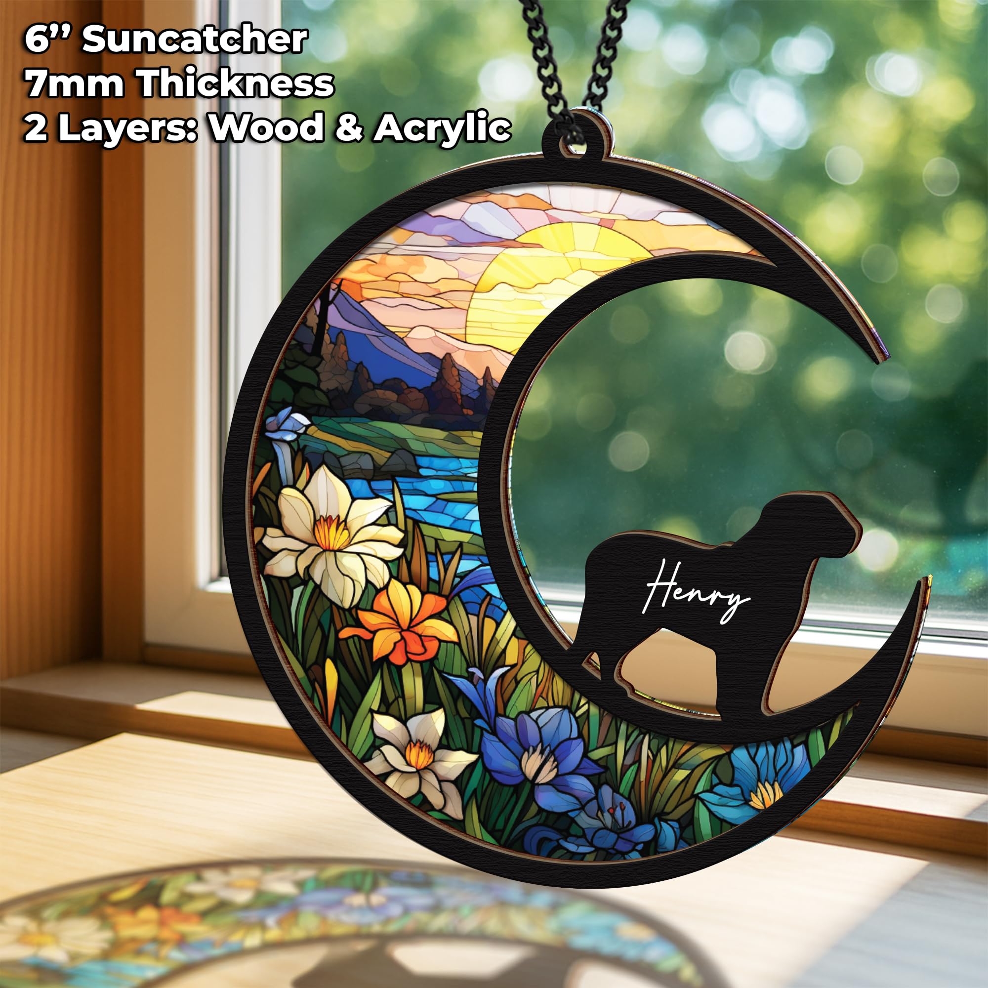 Vinatimes memorial suncatcher chain and pen ready for easy personalization