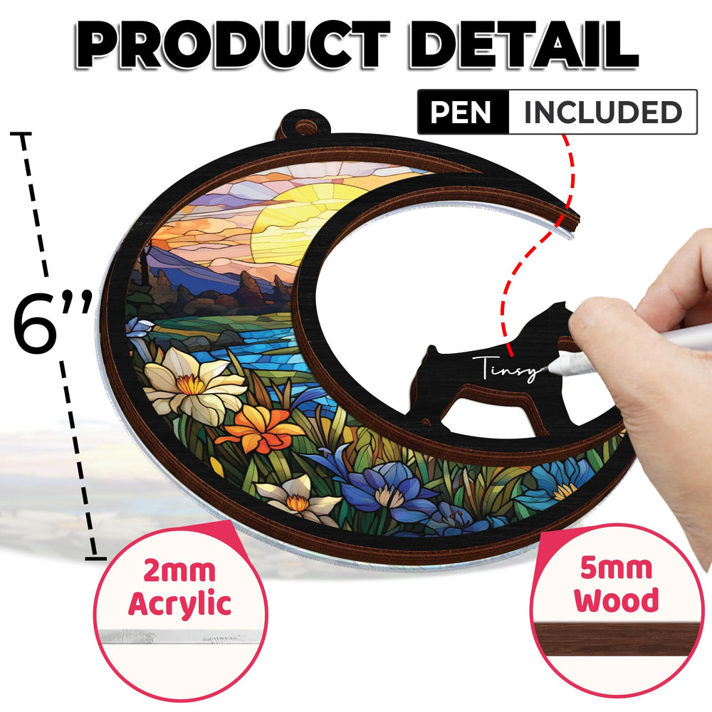 Vinatimes eco-friendly wood and acrylic create a durable memorial keepsake.