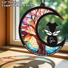 Vinatimes Engraved Wooden Heart Ornament with heartfelt message for daily remembrance
