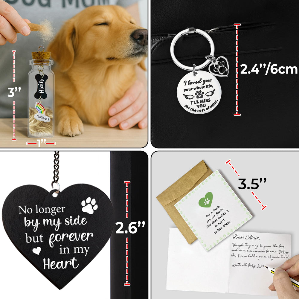 Vinatimes-heart-tag-no-longer-by-my-side personalized memorial tag for remembrance.