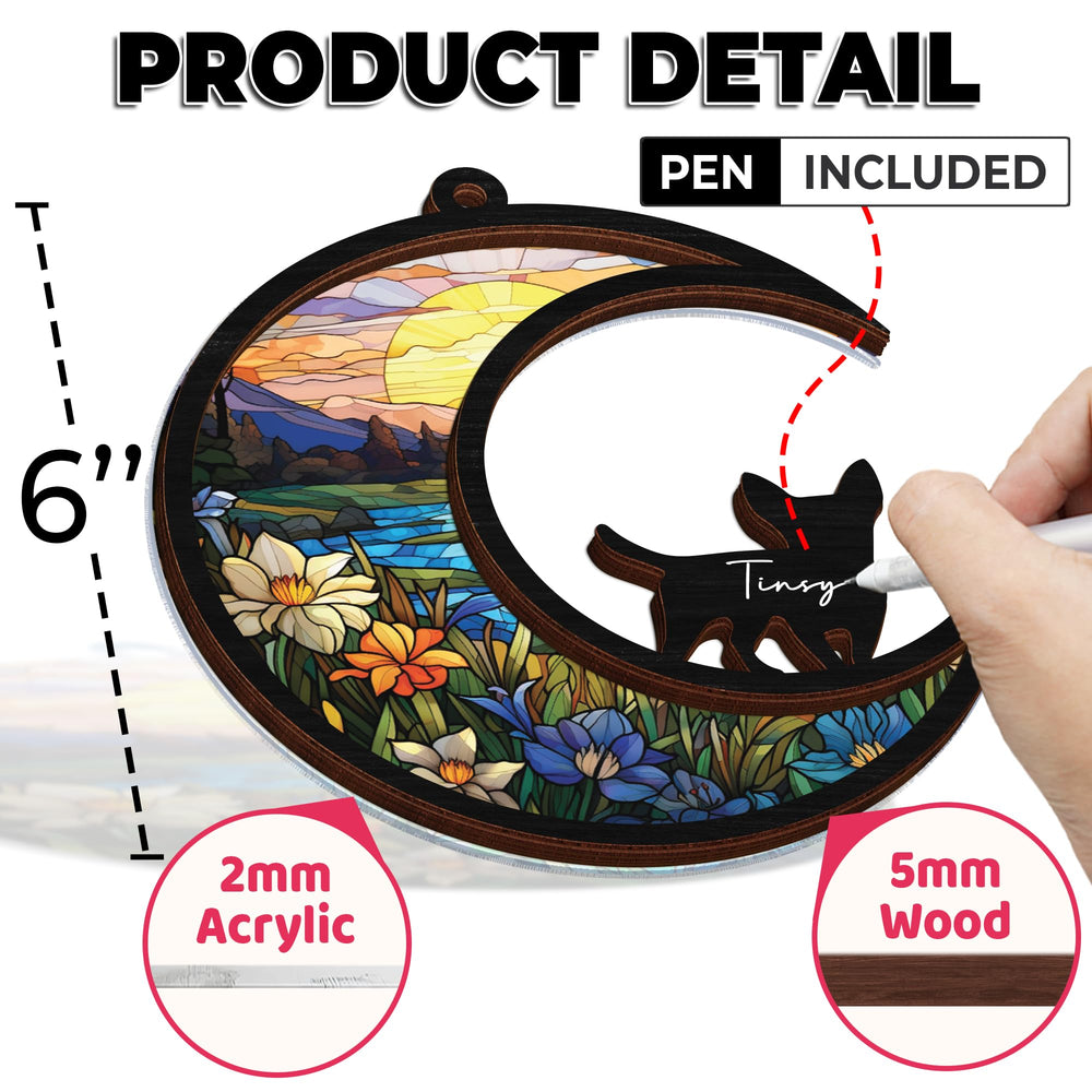 Vinatimes suncatcher with iron chain for easy hanging in windows or cars