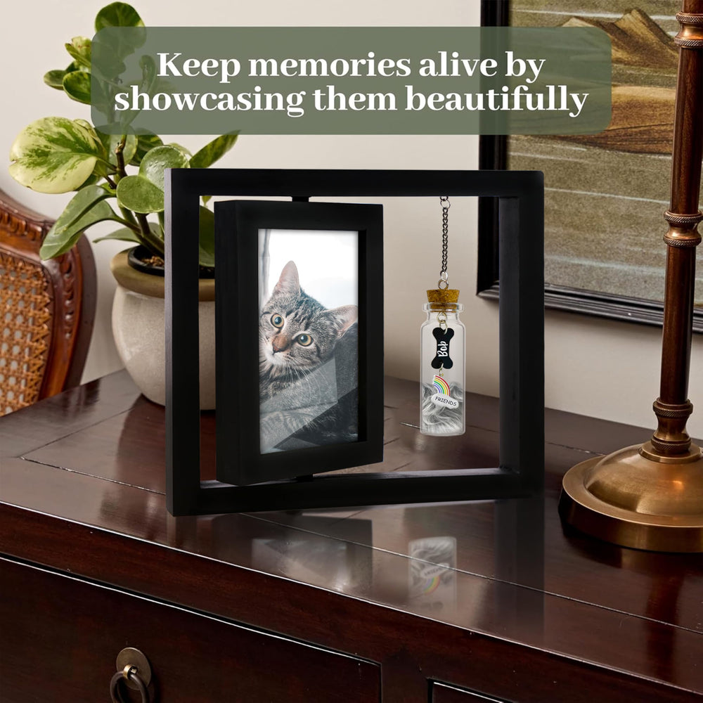 Vinatimes-tabletop-display-stand enables easy home display on any shelf.