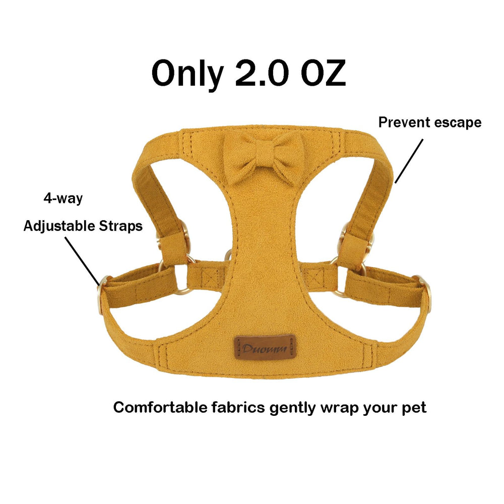Vinqki ultra-lightweight harness 2oz, unobtrusive for active daily outings.
