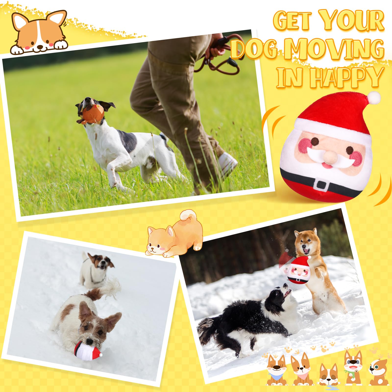 Vinsot charging cables included with dog toy for easy charging