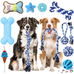 Vinsot large dog chew toys tug-rope set helps curb boredom during indoor play.