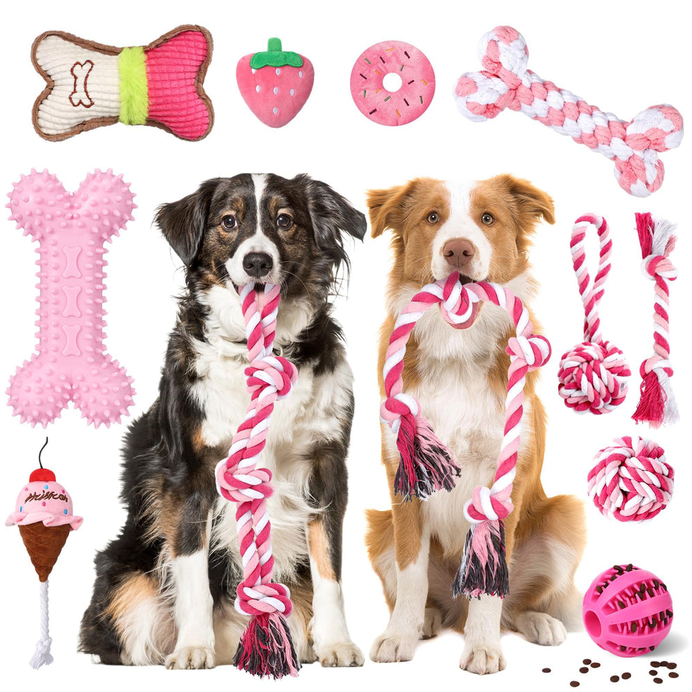 Vinsot rope-knotted-tug-toy for large dogs supports vigorous play and chewing