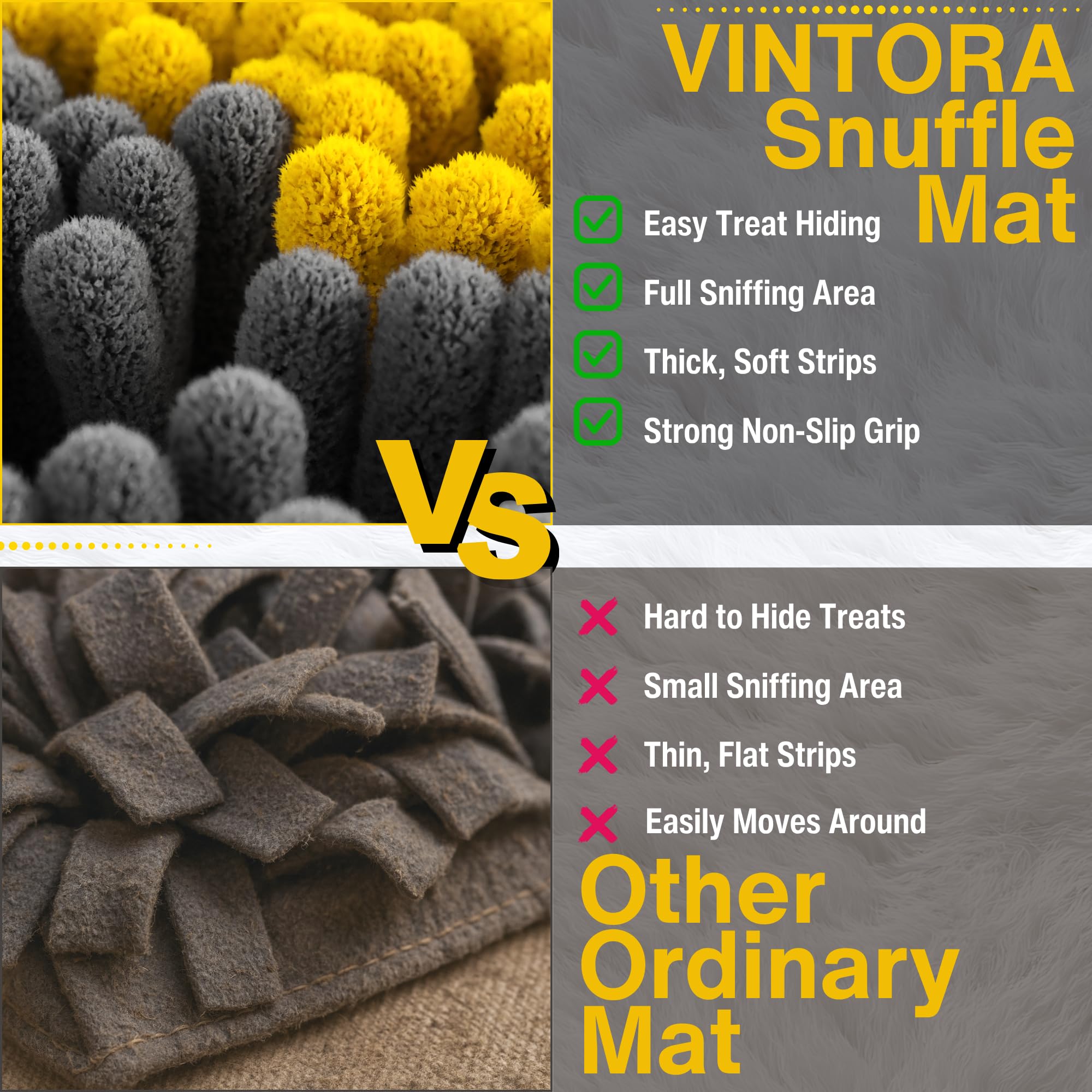 Vintora Snuffle Mat puppy enrichment for young dogs and puppies