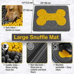 Vintora Snuffle Mat treat hiding activity demonstrates scent-based enrichment