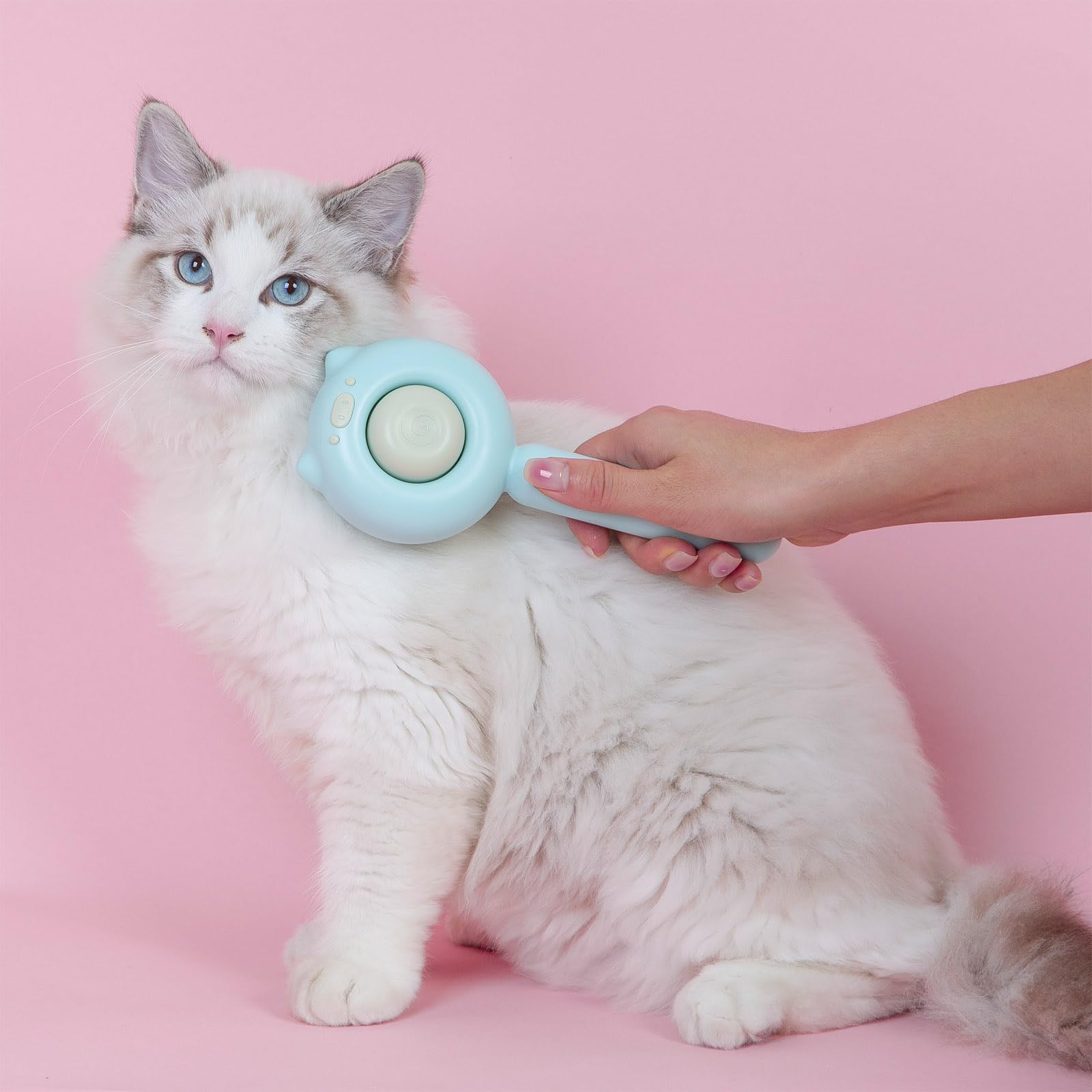 VIOJOJO dog brush with skin-friendly shedding design for gentle grooming