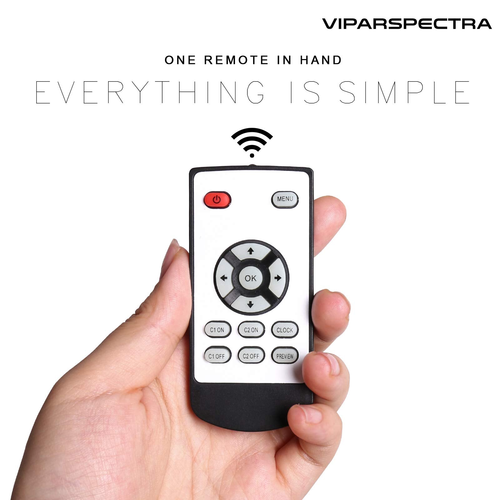 VIPARSPECTRA 165W control panel close-up enabling precise dimming
