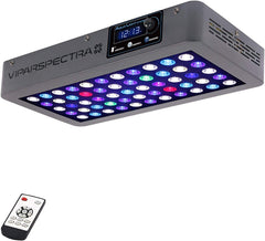 VIPARSPECTRA 165W LED aquarium light front view for vibrant coral reef lighting