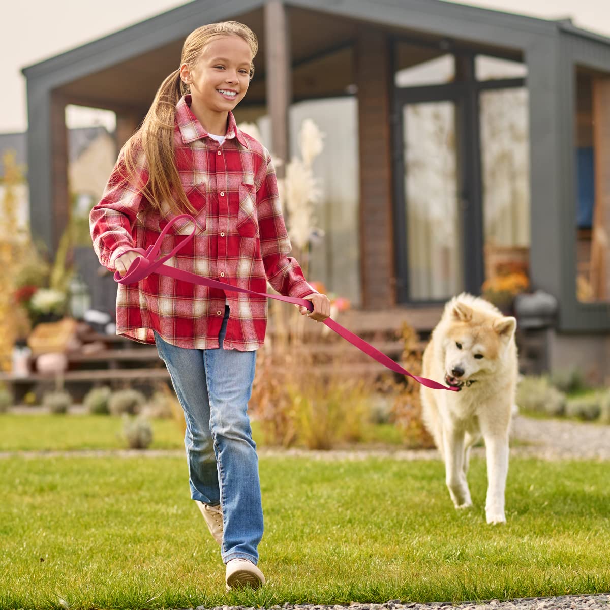 USA-made Viper Biothane leash available in multiple colors, widths, and lengths.