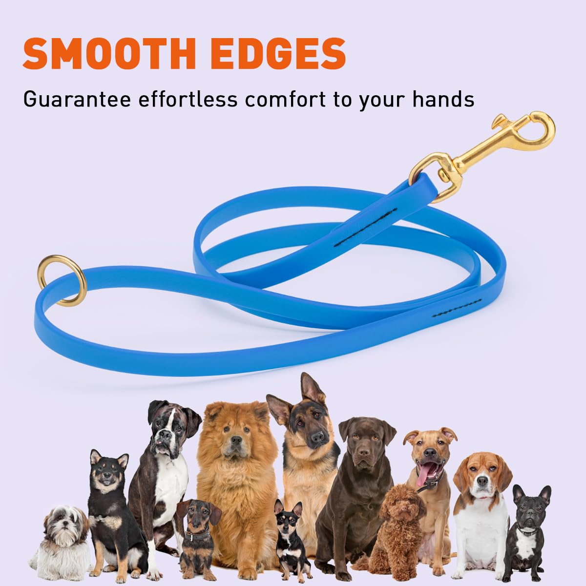 Viper Biothane K9 leash color options emphasize visibility and style.