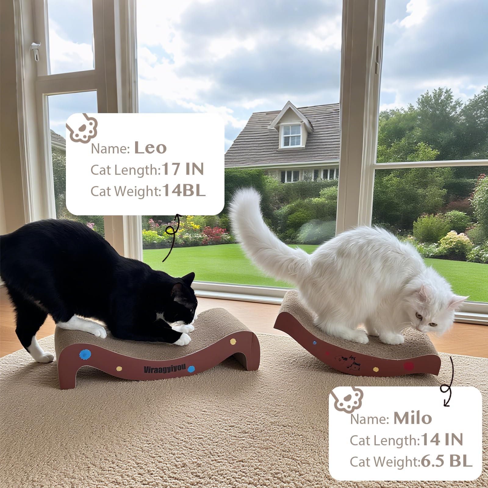 Viraagyiyou cat-scratcher multi-level-play: multiple levels add fun and exploration for curious cats