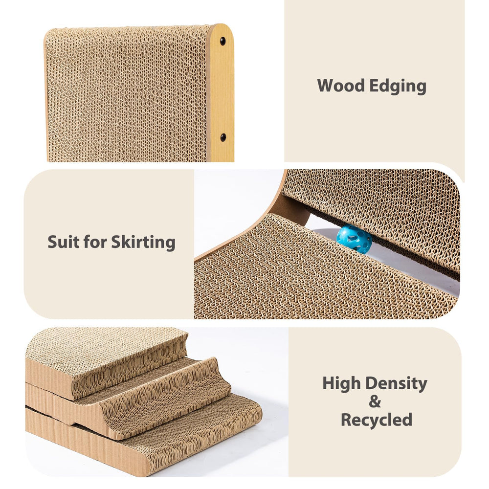 VIRAAGYIYOU scratcher post shows three placement options for flexible use