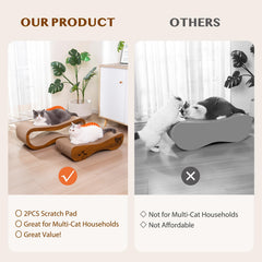 VIRAAGYIYOU cat scratcher small 24in long fits compact spaces