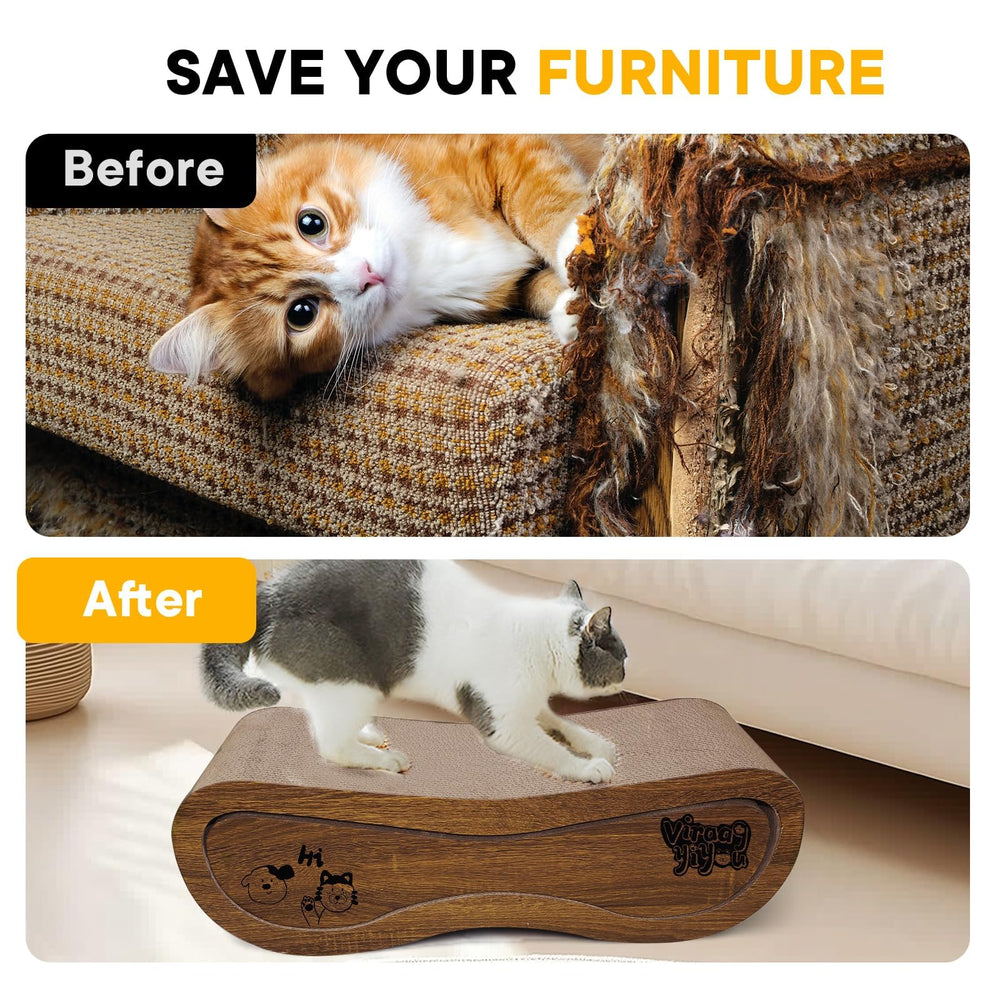 Viraagyiyou durable cardboard construction withstands enthusiastic scratching
