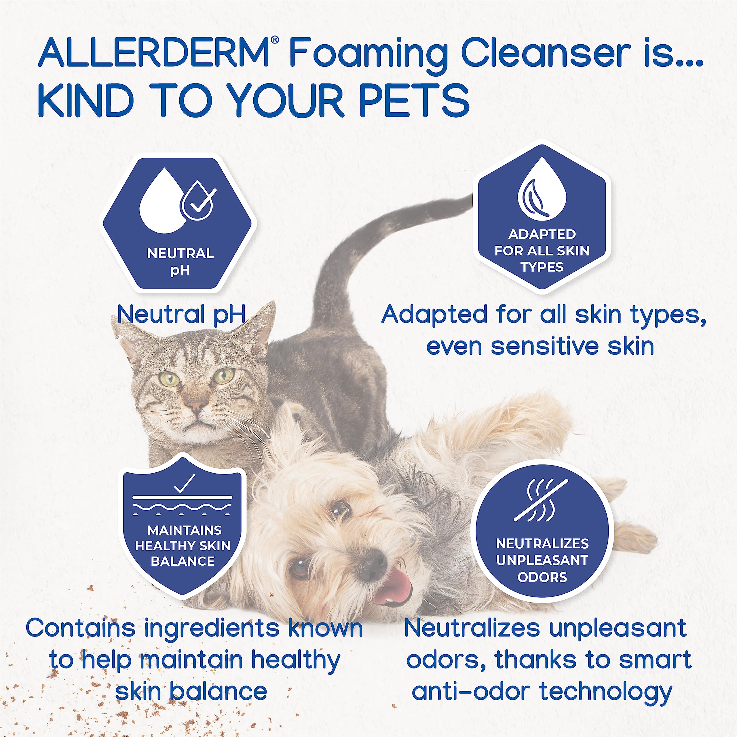 Virbac Allerderm kitten and puppy friendly foam for young pets