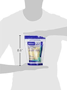 Virbac C.E.T. chews for small dogs dental action aids plaque reduction during chewing