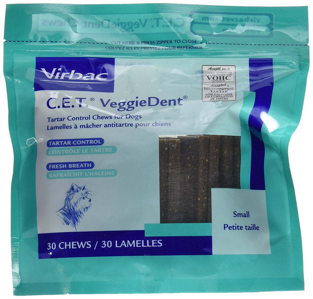 Virbac CET VeggieDent small packaging variation supports convenient on-the-go dental care