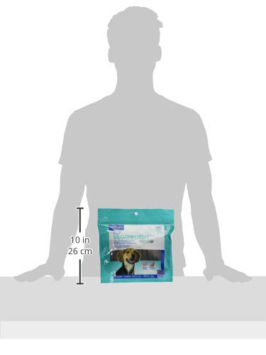 Z-shaped Veggiedent FR3SH chew reaches teeth front to back for thorough cleaning.