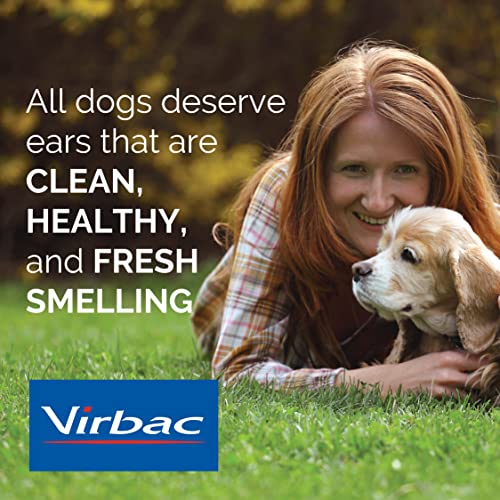 Virbac Epi-Otic Advanced Ear Cleanser in a dog care scene for routine ear care.