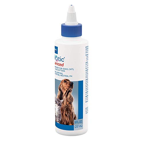 Virbac Epi-Otic Advanced Ear Cleanser packaging emphasizing safe, non-irritating care.