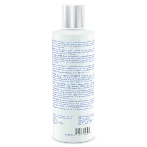 Virbac Epi-Soothe Cream Rinse coat-shine image showing healthier-looking fur