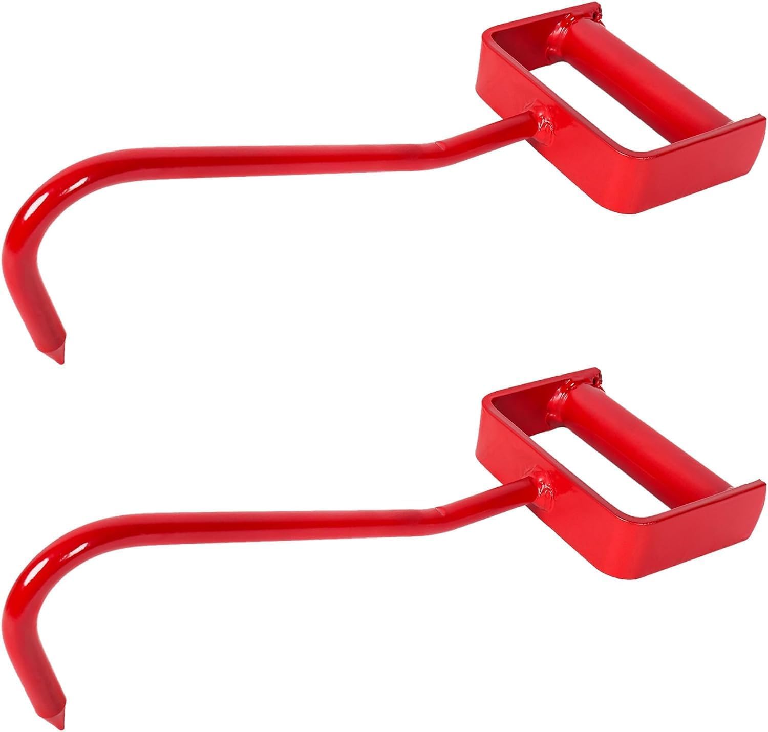 VIRTIONZ 11-inch red hay hook side view shows durable steel for tough farm tasks