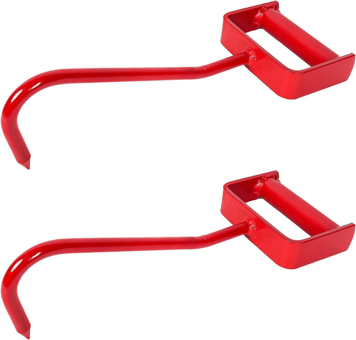 VIRTIONZ 11-inch red hay hook side view shows durable steel for tough farm tasks